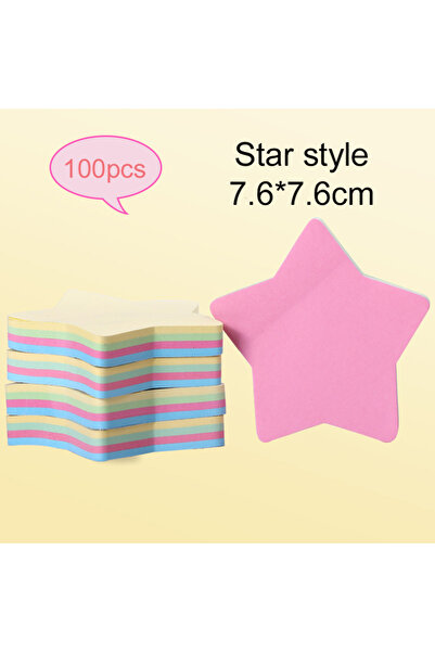 Choice1 pentagram style 100pcs Office Colored Sticky Notes 76x76mm Paper Memo...
