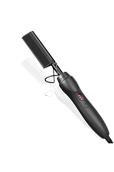 Choice EU HeatComb-Black-1pcs Hot Comb Hair Straightener Heat Pressing Combs ...