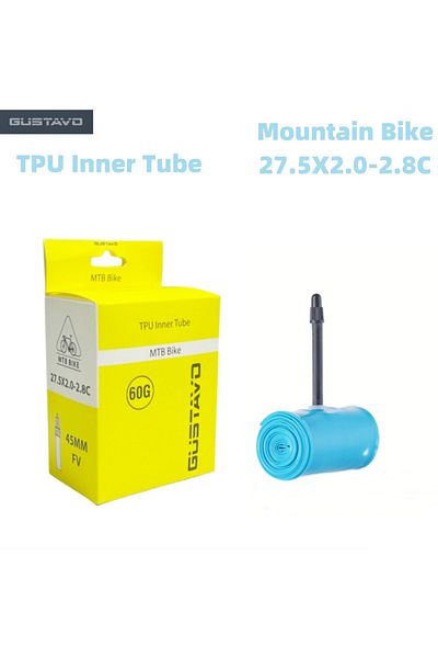 Choice Presta Valve 45mm 27.5X2.0-2.8C GUSTAVO TPU Ultralight MTB Bike Inner Tube 26/27.5/29 X1.95-2.8C Fre