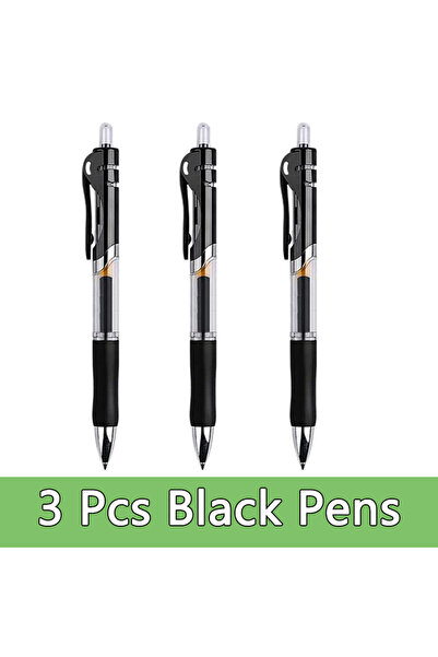 Choice مجموعة أقلام جل 28 قلم جل أسود أزرق أحمر قابل لإعادة التعبئة برأس رصاص...