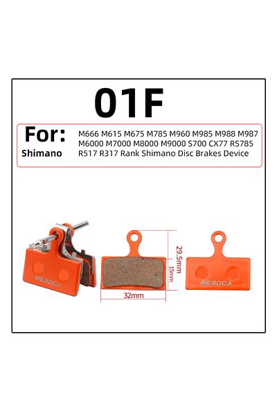Choice MS-01F 1Pcs Bicycle Resin Brake Pad Mtb For Shimano M375 M445 Mt200 Bb5 Bb7 Mountain Road Bike Hydra