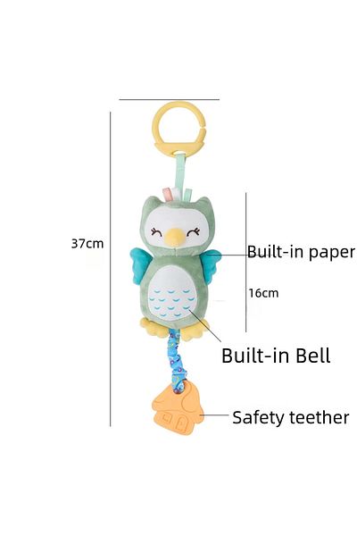 Choice AC-2 New Soft Stuffed Animal Rattle Hand Grip Baby Toys Shaker Crinkle Squeaky Sensory Travel Access