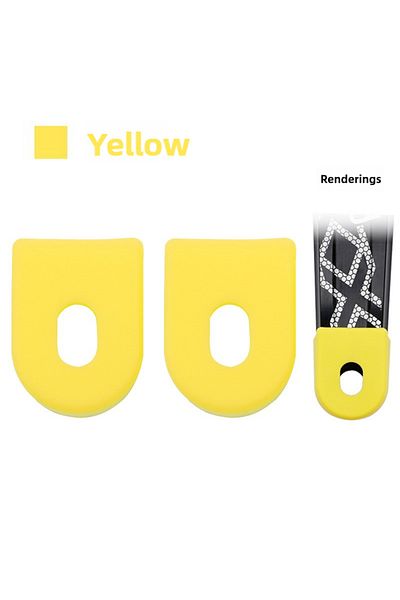 Choice Yellow 1pair MEROCA Bicycle Crank Arm Protector Cover Silicone Crankset Case Bicycle Crank Protectiv