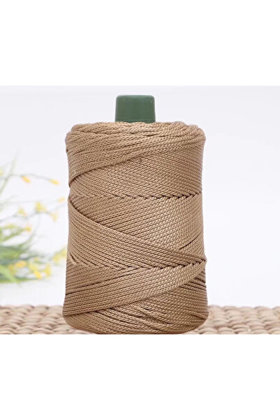 Choice8 حبل قطن ملون بلون الكاكي 3 مم، حبل مجدول منسوج ، خيط مجوف، حرف يدوية،...