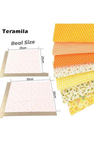 Choice 25cm x 25cm pwbz-301-7pc Teramila 7 or 8 Pcs/Set 30x30cm/25x25cm Sewing Cloth Telas Patchwork Quilt