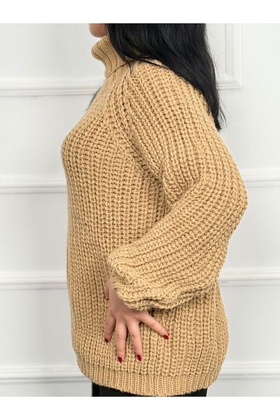 RACE FASHİON Turtleneck Knitwear Sweater Rc8206