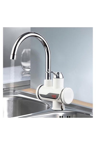 OEM Ηλεκτρική βρύση ζεστού νερού, με οθόνη LED, ισχύς 3000 W, άμεσο ζεστό νερό 30°C-60°C