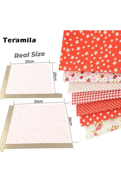 Choice 30cm x 30cm pwbz-310-7pc Teramila 7 or 8 Pcs/Set 30x30cm/25x25cm Sewing Cloth Telas Patchwork Quilt