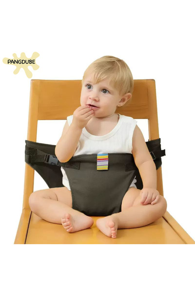 Choice حزام مقعد الأطفال PANGDUBE القابل للطي والمحمول باللون الأسود مع حزام ...