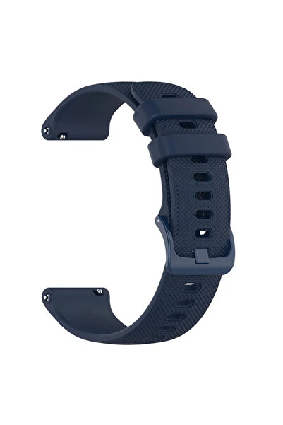 Choice حزام سيليكون عالمي أزرق داكن مقاس 22 مم و20 مم لساعة هواوي GT 5 Pro مق...