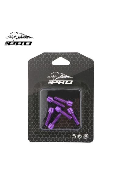 Choice Purple M5*18mm Bicycle Stem Screw 6pc Stainless Steel Road Mountain Bike Stem Bolts Durable Bike Han
