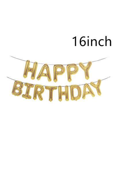 Choice أخرى عيد ميلاد سعيد 15 قطعة من الذهب الأسود 30 40 50 60 بالونات عيد مي...
