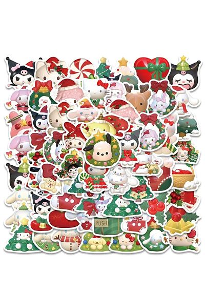 Miniso Ht021-50pcs Pochacco Stickers Cartoon Sanrio Aesthetic Diy Scrapbooking Laptop Luggage Waterproof Cu