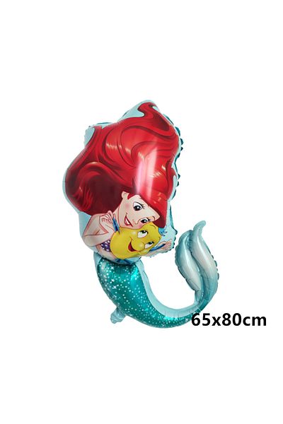 Disney As Picture style-1 Disney Princess Little Mermaid Ariel Party Balloons Number Foil Balloon Kids Birt