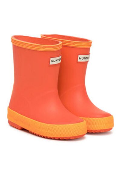 Hunter Ghete Wellington pentru fete, multicolore, HUNTER-HFRK0002242 CORAL ROSE / FLAMINGO TONGUE