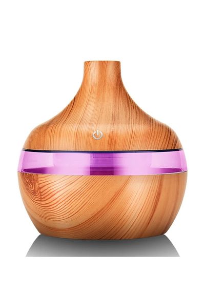 Choice Light wood High Quality 300ml Aromatherapy Essential Oil Diffuser Wood Grain Remote Control Ultrason