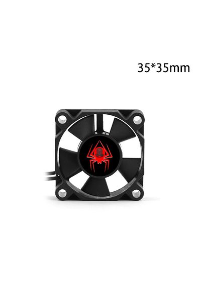 Choice 35X35 25/30/40/50mm RC Fan 5-12V DC 16380RPM Heat Sink High Wind Rapid Cooling Futaba Plug 30/60/120