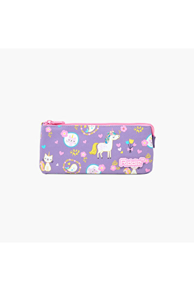 Juniors حافظة أقلام بطبعة يونيكورن مع سحاب للإغلاق