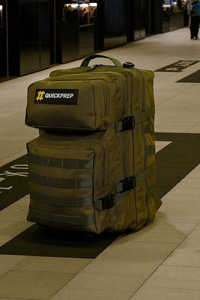 QUİCKPREP 45L Tactical Backpack - Waterproof Outdoor Camping & Sports Bag - Khaki |   Quickprep