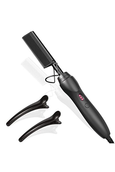 Choice UK HeatComb-Black-3pcs Hot Comb Hair Straightener Heat Pressing Combs ...