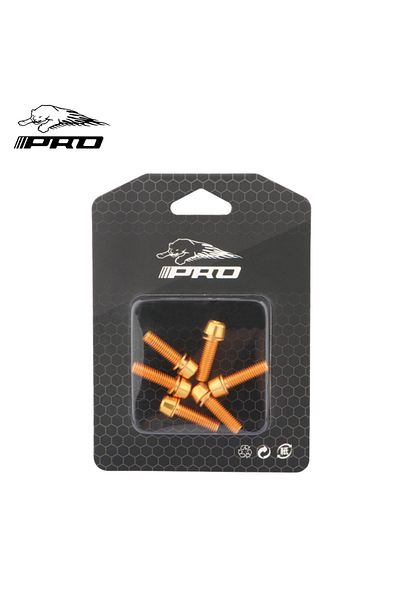 Choice Gold M5*18mm Bicycle Stem Screw 6pc Stainless Steel Road Mountain Bike Stem Bolts Durable Bike Handl