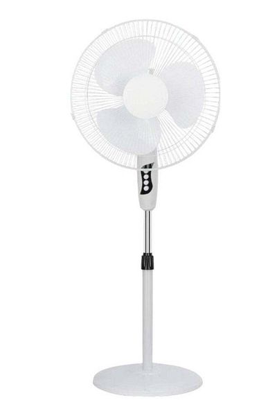 Micro Speed 3-Blade Pedestal Fan 45W For Office Home etc White