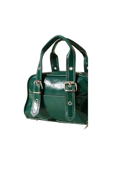 Eylül Khaki Belt Detailed Women's Hand and Shoulder Bag