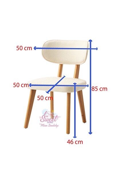 Sweet Home Masa Sandalye Masal Ahşap Gürgen Sandalye 4 Lü Set Cafe,Restaurant,Mutfak,Salon,Yemek Odası Sandalyesi