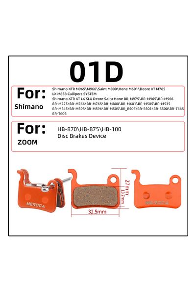 Choice MS-01D 1Pcs Bicycle Resin Brake Pad Mtb For Shimano M375 M445 Mt200 Bb5 Bb7 Mountain Road Bike Hydra