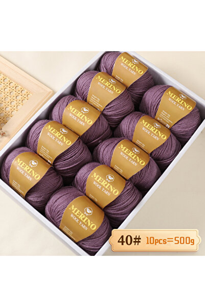 Choice 40 نوبل بيربل 500 جرام من غزل صوف الألبكة متوسط ​​النعومة 212 عالي الج...