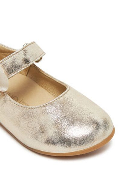 Naturino Balerini aurii pentru fete NATURINO-2019132 02 MAIDROS 2 MONET PLATINUM M