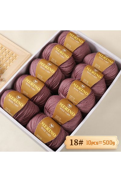 Choice 18 Purple Powder 500g High-Quality Wool Yarn, 212 Medium-Fine Alpaca Yarn, Suitable for Autumn and W