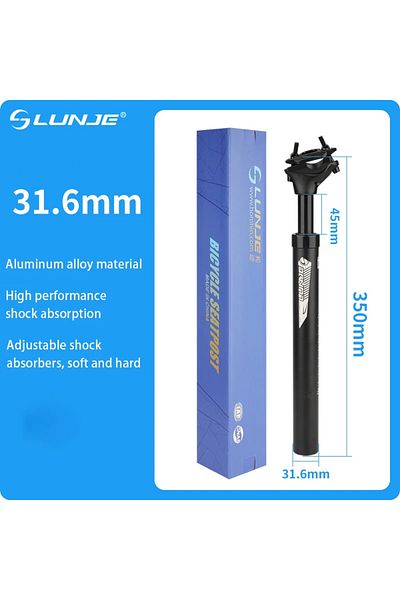 Choice 31.6x350mm Black Ultralight Aluminum Alloy MTB Suspension Seatpost Tube Bicycle SeatPost 27.2/30.9/3