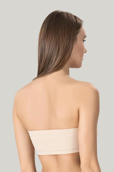 tavsanclo Women's Padded Strapless Skin Bustier