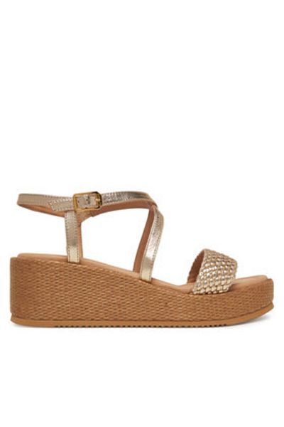 Unisa Women's Sandals gold UNISA-KALION_MEC PLATINO