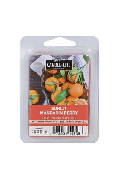 Candle-Lite مكعبات شمع معطرة برائحة اليوسفي المشمسة، 6 قطع، لون أحمر، 2.5 أونصة