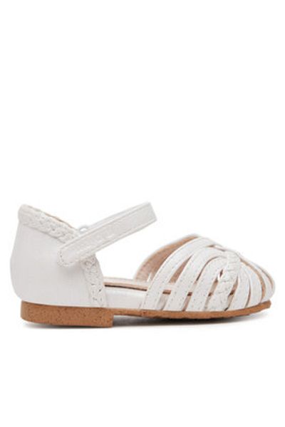 MAYORAL Sandale pentru fete albe MAYORAL-41628 61 WHITE GLOS