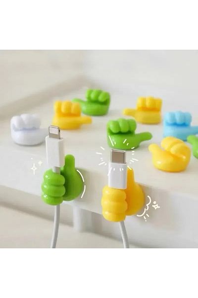 Choice 10PCS MIX 10pcs Multifunctional Thumb Wall Hooks, Creative Adhesive Thumb Cable Clip Key Hook Wall H