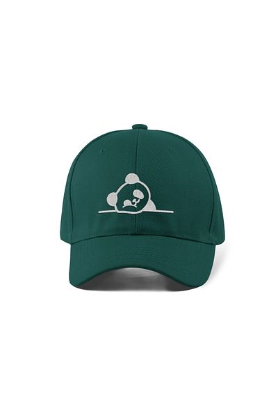 QUATEX Panda Embroidered Green Sports Hat Unisex Adjustable Velcro Back It Is a Quality Product