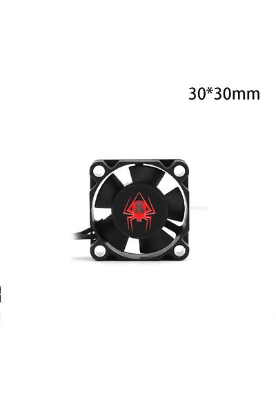 Choice 30x30 25/30/40/50mm RC Fan 5-12V DC 16380RPM Heat Sink High Wind Rapid Cooling Futaba Plug 30/60/120