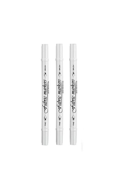 Choice 3 piece 1/3/5pcs Waterproof Double Tip White Paint Marker Pens,Fabric Shoe Clothes DIY Art Graffiti