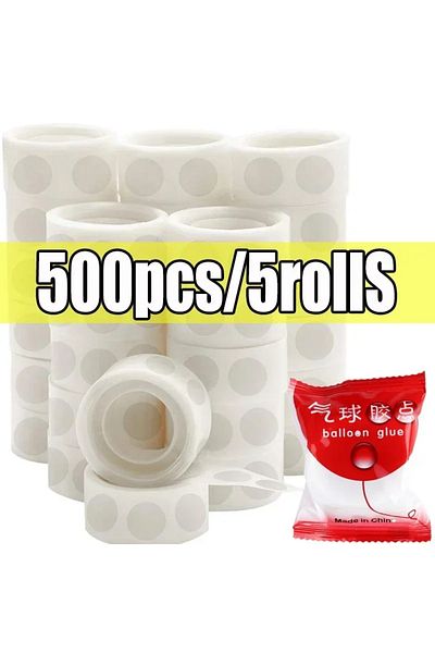 Choice One Size 5rolls Double Sided Clear Sticky Point Tape Balloon Glue Dot Adhesive Birthday Wedding Part