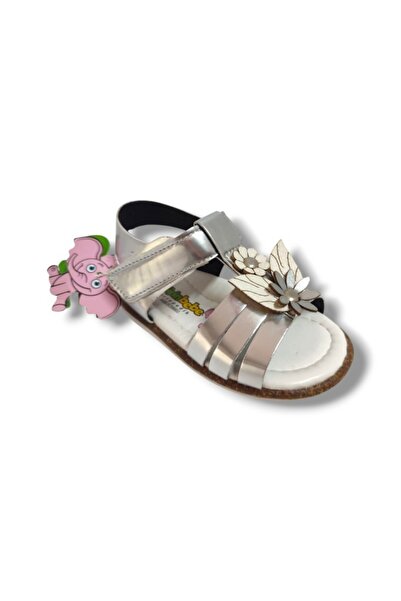 ŞİRİNGENÇ Şirinbebe 1657-20 Διπλά Λουλουδάτα Κοριτσίστικα Σανδάλια 21-25
