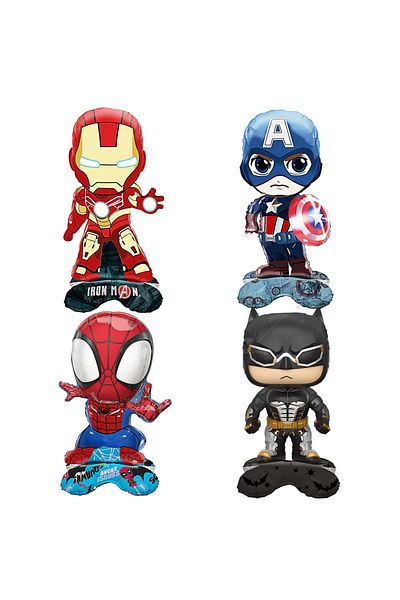 Miniso Other 4pcs 4/1pcs Disney Cartoon Animated Character Modeling Aluminum Film Balloons Kids Birthday Pa