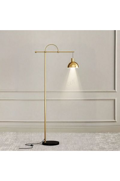 Ebticar Distinctively long silver floor lamp