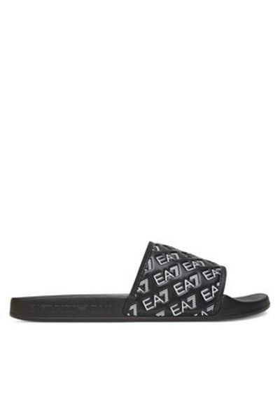 EA7 Emporio Armani Flip-flops bărbătești negri EA7 EMPORIO ARMANI-7X000109 AF15125 MC138 FULL BLACK/WHITE