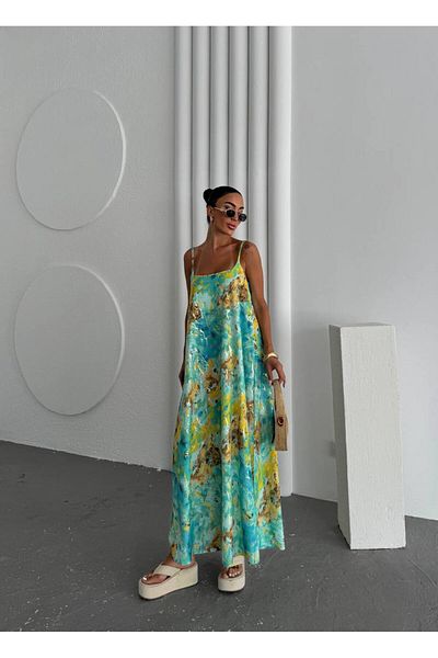 LOKADI Rochie de damă cu model de foiță