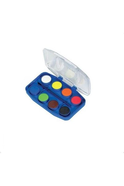 daço Acuarele FATIH cu pensulă, 8 culori, diametrul pensulei 24 mm, culori pentru pictură