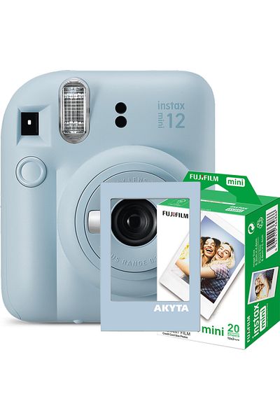 Fujifilm Fujifilm Instax mini 12 instant camera, Mint Green with magnetic frame and 20 films
