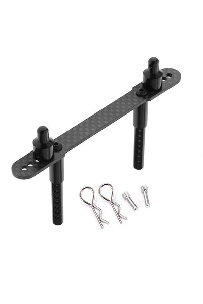 Choice Front Black RC Car Body Post Mounts Metal Alloy Front and Rear Shell Column for Axial SCX10 II 90046